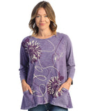 Carmen Mineral Washed Patch Pocket Cotton Top