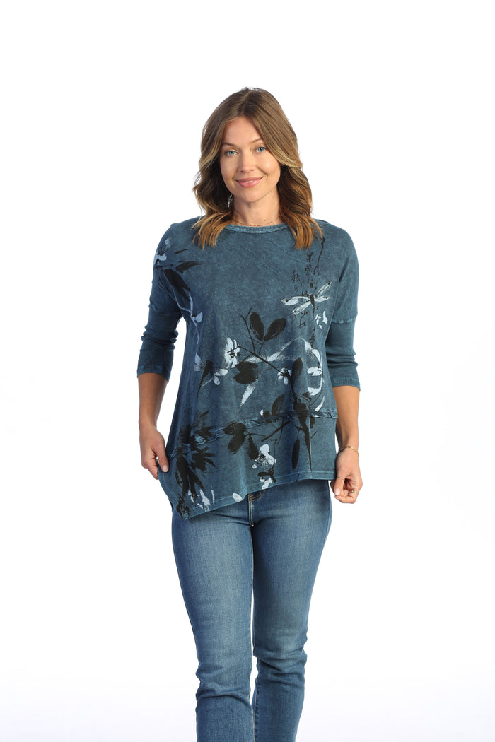 Playtime Mineral Washed Dolman Sleeve Cotton Top