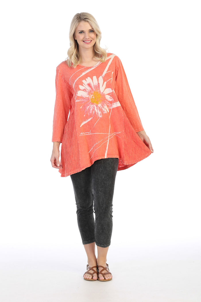 Chit Chat Wave Knit Mineral Washed Tunic
