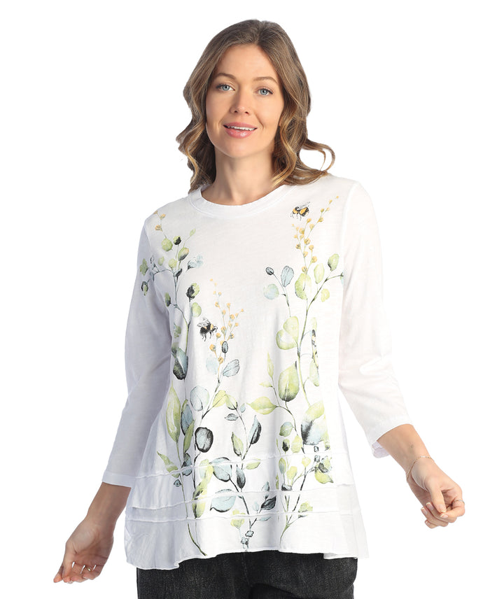 Kelly Mineral Washed Cotton Layered Top