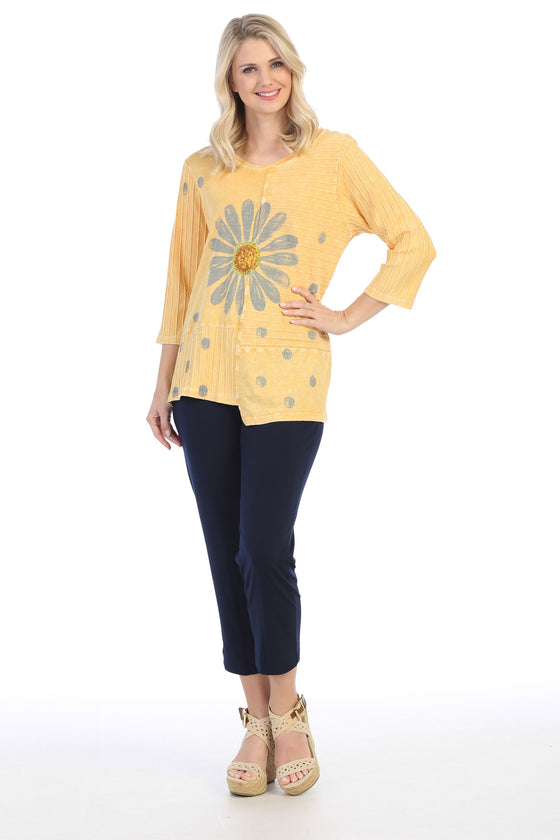 Jess & Jane Mineral Washed Ribbed Cotton Tunic