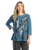 Jess & Jane Mariposa Mineral Washed Pocket Top