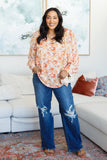 V-Neck Floral Blouse