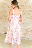 Watercolor Floral Midi Dress