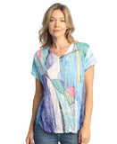 Freshia Crushed Dolman Sleeve Top