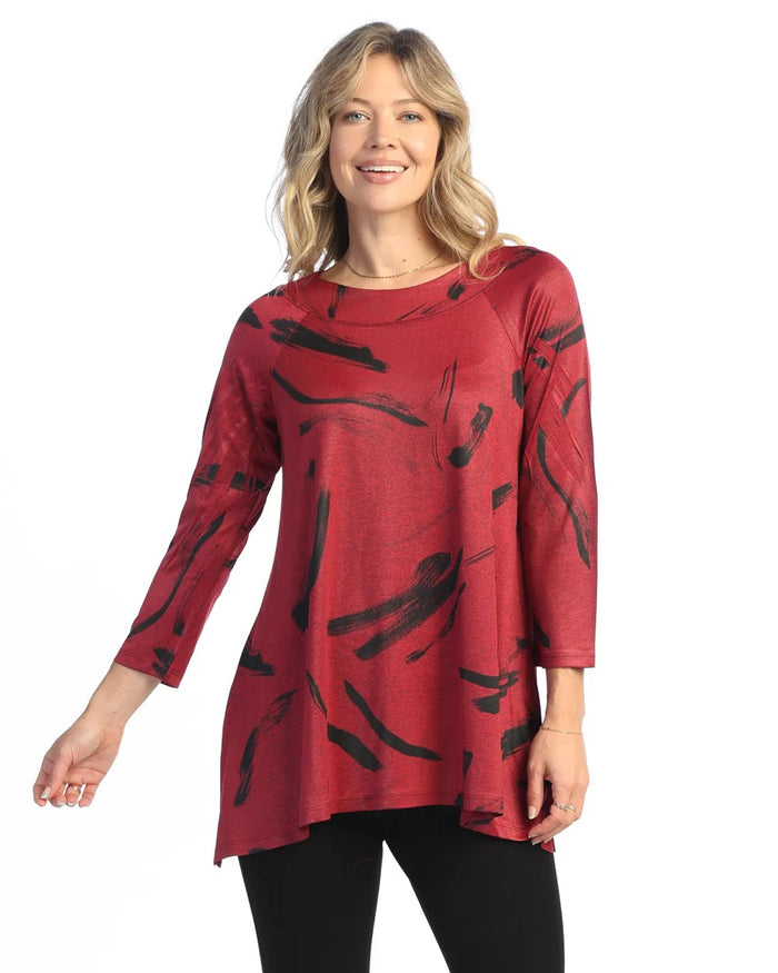 Jess & Jane Ripples Slinky Knit Tunic top