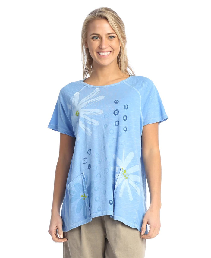 Darling Pigment Dyed Patch Pocket Cotton Top