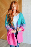 Ombre Open Front Cardigan