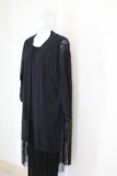Black Duster with Fringe