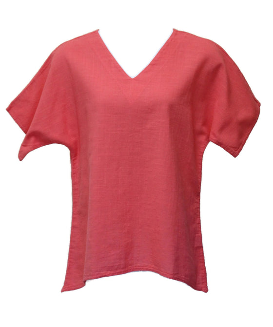 Ezze Wear California Cotton Brisa Top, Coral