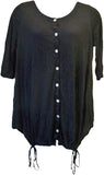 Eve Crinkle Top / Jacket, Black
