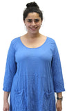Charlize Crinkle Top, Blue