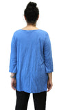 Charlize Crinkle Top, Blue