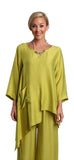 Dakota Silky Woven Top, Green