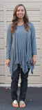Dee Crinkle Top, Slate