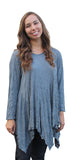 Dee Crinkle Top, Slate
