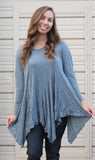 Dee Crinkle Top, Slate