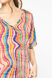 Kaleidoscope V-Neck Top