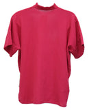 Short Sleeve Cotton Gauze Top, Fuchsia