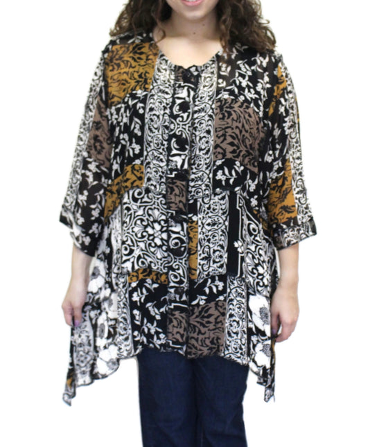 Gold & Taupe Short Happy Jacket