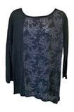 Iden Crinkle Contrast Top