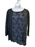 Iden Crinkle Contrast Top
