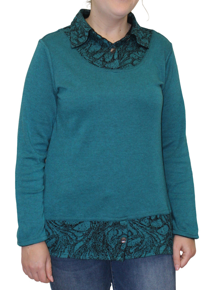 Parsley & Sage Lucy Reversible Layered Top
