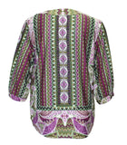 Peggi Abstract Print Top, Purple