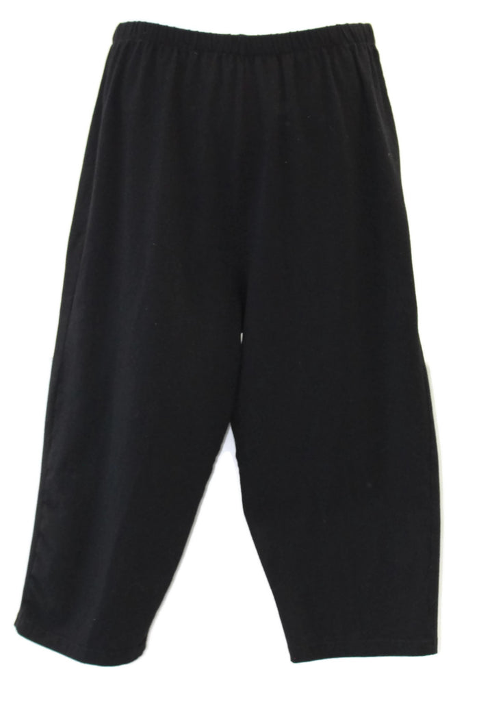 Liz & Jane Cotton Capri Leggings, Black