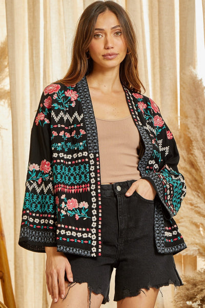 Embroidered cardigan cheap anthropologie