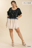 Dip Dye Pocket Dress, Black