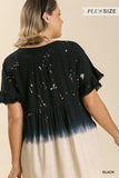 Dip Dye Pocket Dress, Black