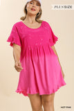 Dip Dye Pocket Dress, Pink