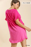 Dip Dye Pocket Dress, Pink