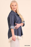 Button Up Lace Tunic