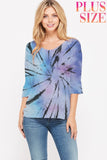 Starburst Tie Dye Knit Top