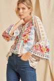 South Beach Embroidered Top, Multi