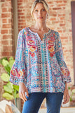 Andree by unit / savanna jane South Beach Embroidered Top