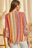 South Beach Embroidered Serape Top