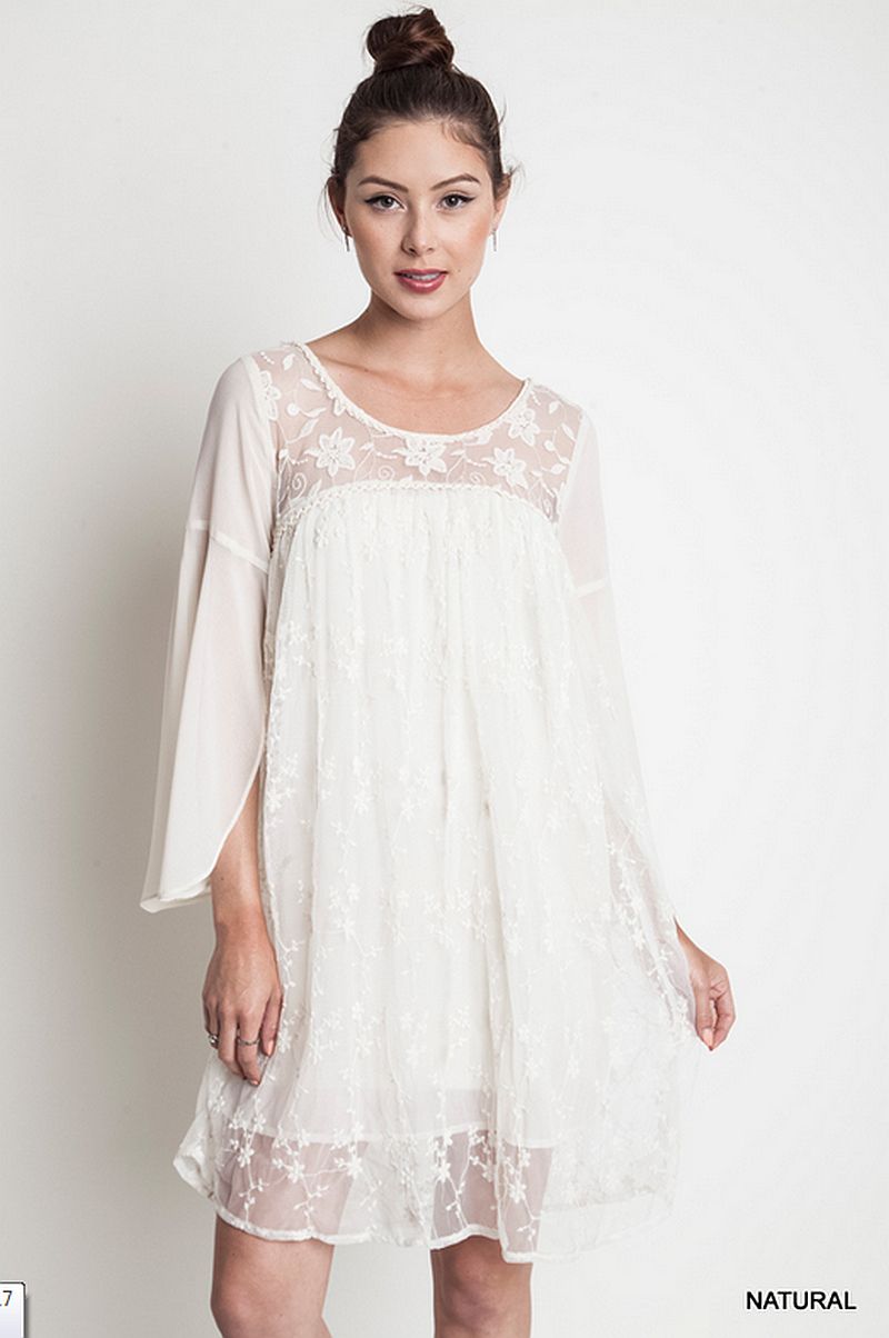 umgee lace dress Umgee Velvet Lace Mini Dress in Hunter Green S