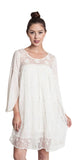 Lace Baby Doll Tunic Dress, Natural