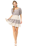 entro usa Multi-Print Surplice Dress