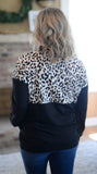 Leopard Zip Up Pullover