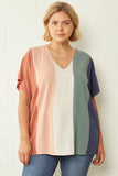 Color Block Top, Ginger