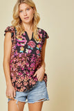 savanna jane Floral Embroidered Top andree by unit