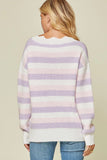 All Over Striped Sweater