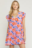 ENTRO USA Floral tiered babydoll Dress