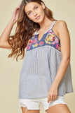 Andree by Unit savanne jane Babydoll Embroidered Tank Top