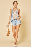 Floral Embroidered Tank Top