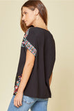 Floral Embroidered Embroidered Top